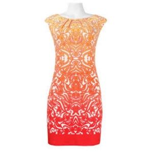 Orange ombre dress